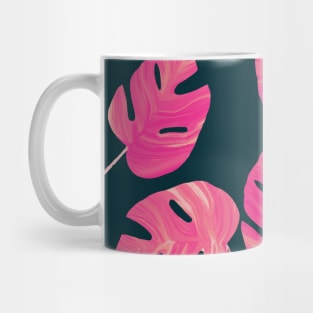 Pink leaves Mug